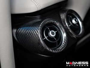 Alfa Romeo Giulia Interior Rear Air Vent Trim - Carbon Fiber - Feroce Carbon